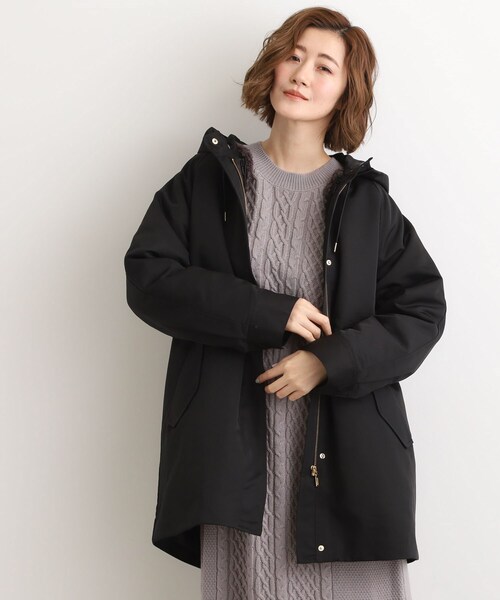 セール】【名品アウター/3WAY・はっ水】ボアライナー付きモッズコート