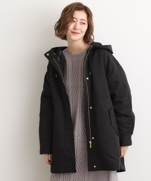 grove(グローブ)の「最終お値下げ!!【名品アウター/3WAY・はっ水】ボアライナー付きモッズコート(モッズコート・レディース・ブラウン系その他/ナチュラル/ブラック・02/03/01/04/05)」の4枚目の写真