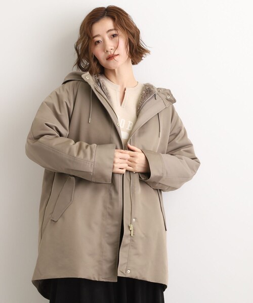 grove(グローブ)の「最終お値下げ!!【名品アウター/3WAY・はっ水】ボアライナー付きモッズコート(モッズコート・レディース・ブラウン系その他/ナチュラル/ブラック・02/03/01/04/05)」の19枚目の写真