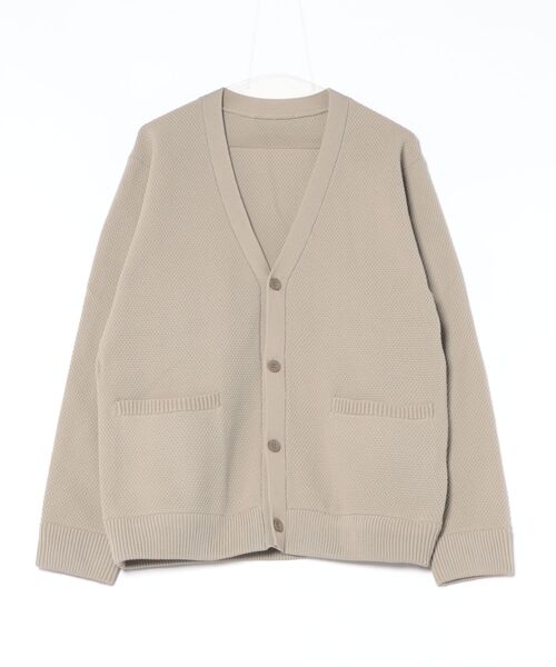 VENCEEXCHANGE（ヴァンスエクスチェンジ）の「ポケット付きカーディガン（カーディガン/ボレロ・メンズ・ベージュ/グリーン・LL/M/L/S）」の2枚目の写真