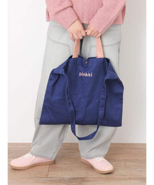 Samansa Mos2（サマンサ モスモス）の「【2WAY】ロゴ刺繍トートバッグ（ハンドバッグ・レディース・ネイビー/ベージュ/ブラック・F）」の10枚目の写真