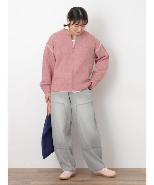 Samansa Mos2（サマンサ モスモス）の「【2WAY】ロゴ刺繍トートバッグ（ハンドバッグ・レディース・ネイビー/ベージュ/ブラック・F）」の12枚目の写真