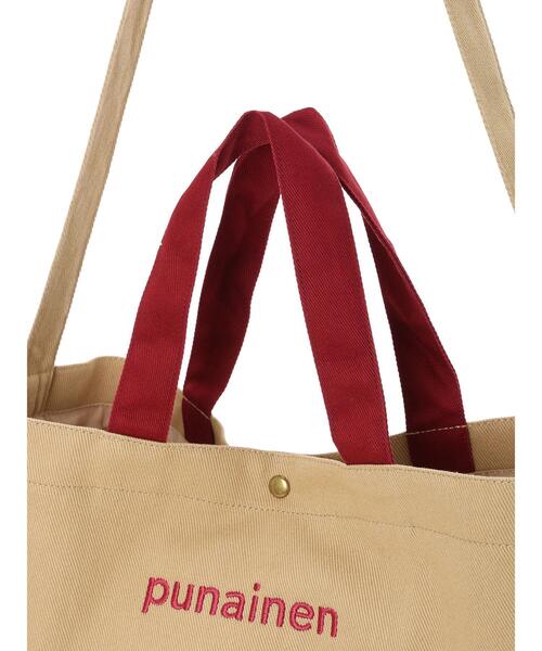 Samansa Mos2（サマンサ モスモス）の「【2WAY】ロゴ刺繍トートバッグ（ハンドバッグ・レディース・ネイビー/ベージュ/ブラック・F）」の5枚目の写真