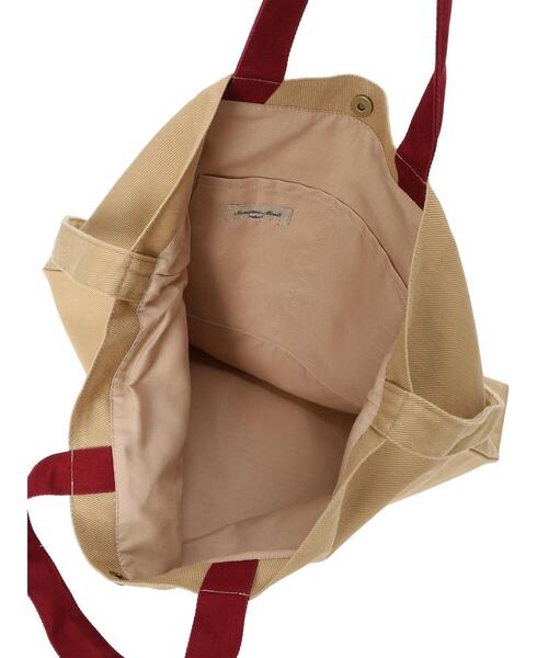 Samansa Mos2（サマンサ モスモス）の「【2WAY】ロゴ刺繍トートバッグ（ハンドバッグ・レディース・ネイビー/ベージュ/ブラック・F）」の7枚目の写真