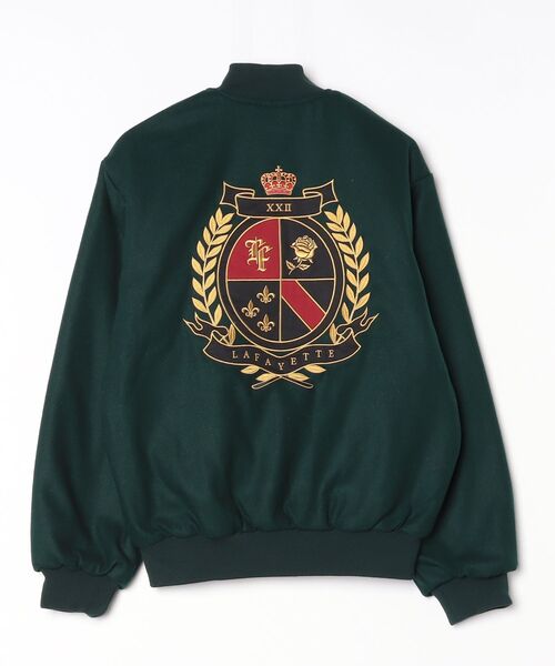 LFYT(エルエフワイティー)の「LFYT ラファイエット【Lafayette】- ヘリテージ メルトン エンブレム ジャケット【HERITAGE MELTON EMBLEM JACKET LA251007】(ブルゾン・メンズ・グリーン/レッド/ブラック・L/XL/M/XXL)」の21枚目の写真