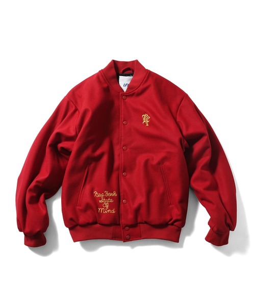 LFYT(エルエフワイティー)の「LFYT ラファイエット【Lafayette】- ヘリテージ メルトン エンブレム ジャケット【HERITAGE MELTON EMBLEM JACKET LA251007】(ブルゾン・メンズ・グリーン/レッド/ブラック・L/XL/M/XXL)」の3枚目の写真