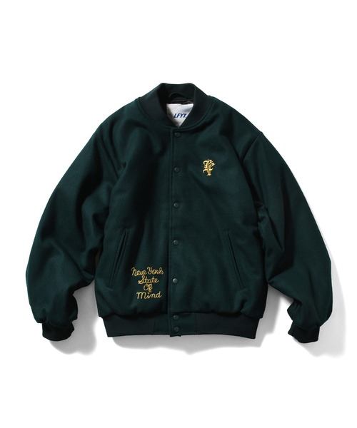 LFYT(エルエフワイティー)の「LFYT ラファイエット【Lafayette】- ヘリテージ メルトン エンブレム ジャケット【HERITAGE MELTON EMBLEM JACKET LA251007】(ブルゾン・メンズ・グリーン/レッド/ブラック・L/XL/M/XXL)」の2枚目の写真