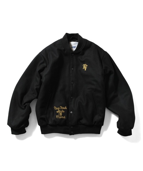 LFYT(エルエフワイティー)の「LFYT ラファイエット【Lafayette】- ヘリテージ メルトン エンブレム ジャケット【HERITAGE MELTON EMBLEM JACKET LA251007】(ブルゾン・メンズ・グリーン/レッド/ブラック・L/XL/M/XXL)」の1枚目の写真