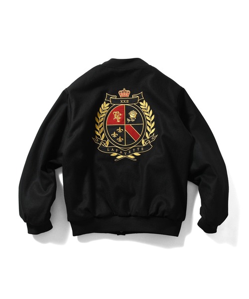 LFYT(エルエフワイティー)の「LFYT ラファイエット【Lafayette】- ヘリテージ メルトン エンブレム ジャケット【HERITAGE MELTON EMBLEM JACKET LA251007】(ブルゾン・メンズ・グリーン/レッド/ブラック・L/XL/M/XXL)」の9枚目の写真