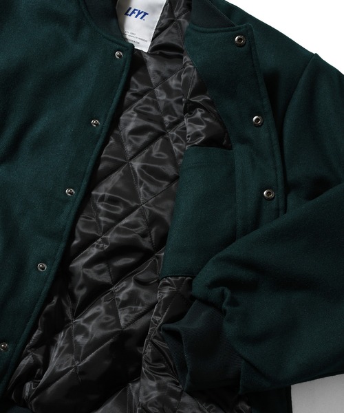 LFYT(エルエフワイティー)の「LFYT ラファイエット【Lafayette】- ヘリテージ メルトン エンブレム ジャケット【HERITAGE MELTON EMBLEM JACKET LA251007】(ブルゾン・メンズ・グリーン/レッド/ブラック・L/XL/M/XXL)」の13枚目の写真