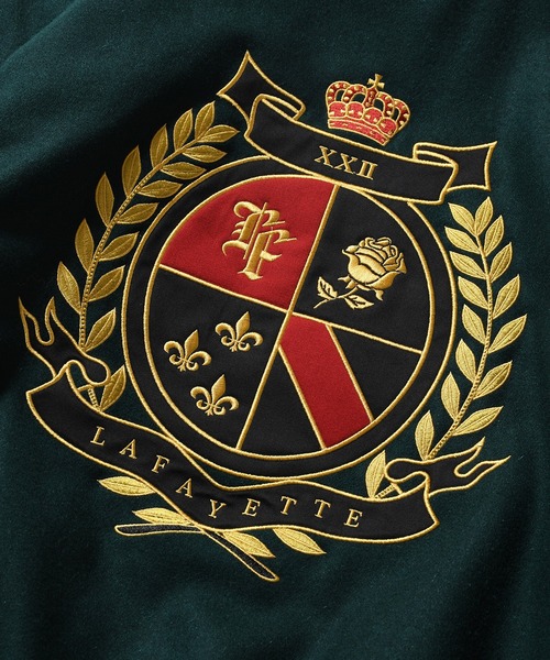 LFYT(エルエフワイティー)の「LFYT ラファイエット【Lafayette】- ヘリテージ メルトン エンブレム ジャケット【HERITAGE MELTON EMBLEM JACKET LA251007】(ブルゾン・メンズ・グリーン/レッド/ブラック・L/XL/M/XXL)」の19枚目の写真