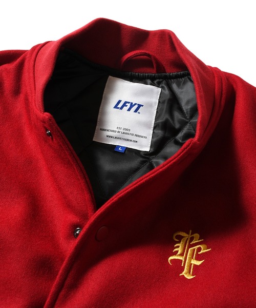 LFYT(エルエフワイティー)の「LFYT ラファイエット【Lafayette】- ヘリテージ メルトン エンブレム ジャケット【HERITAGE MELTON EMBLEM JACKET LA251007】(ブルゾン・メンズ・グリーン/レッド/ブラック・L/XL/M/XXL)」の15枚目の写真