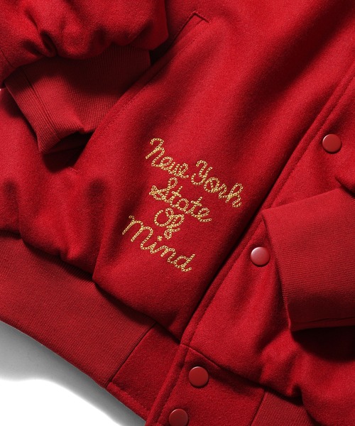 LFYT(エルエフワイティー)の「LFYT ラファイエット【Lafayette】- ヘリテージ メルトン エンブレム ジャケット【HERITAGE MELTON EMBLEM JACKET LA251007】(ブルゾン・メンズ・グリーン/レッド/ブラック・L/XL/M/XXL)」の8枚目の写真