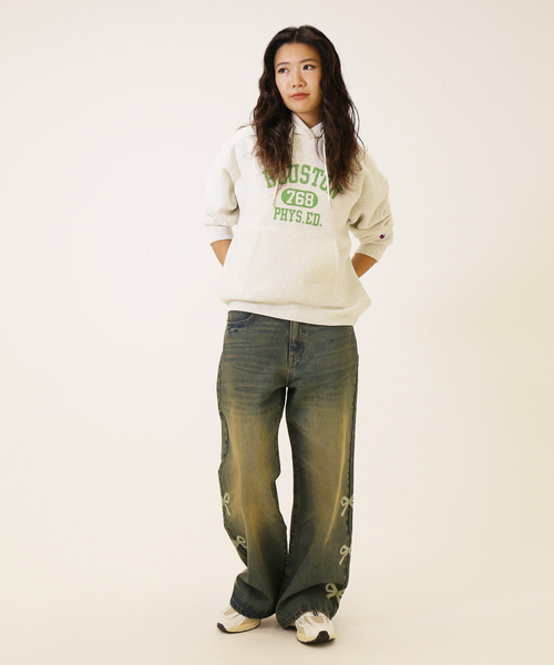 JOINT WORKS（ジョイントワークス）の「デニムサイドリボンパンツ（デニムパンツ・レディース・ブラック/ネイビー・SMALL/MEDIUM）」の20枚目の写真