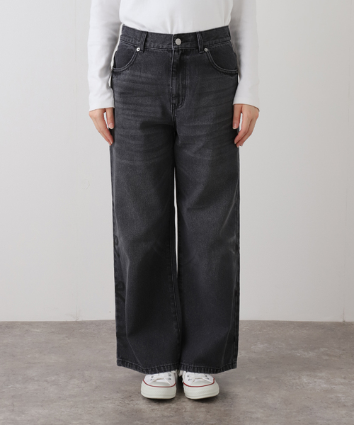 JOINT WORKS（ジョイントワークス）の「デニムサイドリボンパンツ（デニムパンツ・レディース・ブラック/ネイビー・SMALL/MEDIUM）」の22枚目の写真