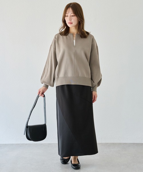 LAVEANGE(ラビアンジェ)の「切替ナロースカート(スカート・レディース・ブラウン/ブラック・M/5L/4L/3L/LL)」の17枚目の写真