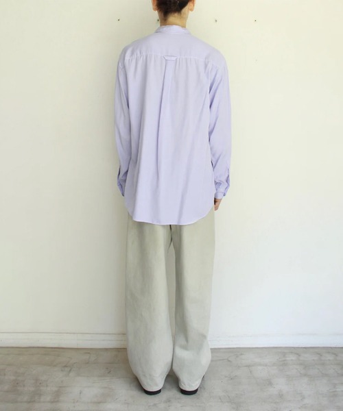soe（ソーイ）の「Garment Dyed Dad Shirts PPL（シャツ/ブラウス・メンズ・パープル・1）」の3枚目の写真