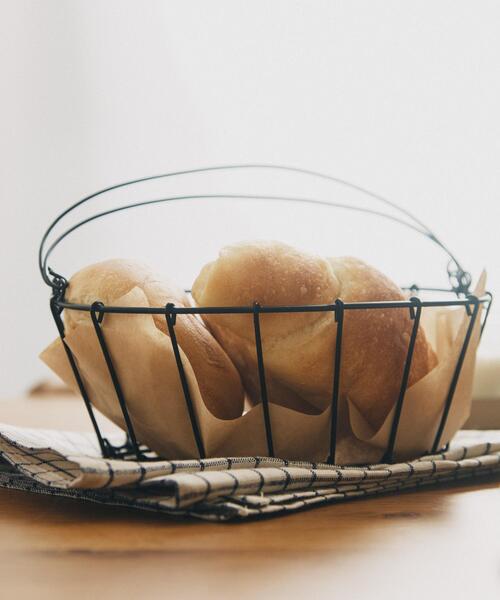 URBAN RESEARCH DOORS(アーバンリサーチドアーズ)の「fog linen work オーバルバスケットM(インテリア雑貨・レディース・ブラック・MEDIUM)」の2枚目の写真