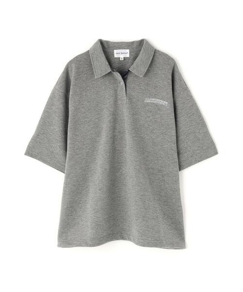 Jack Bunny!!(ジャックバニー)の「【Jack Bunny!!】T/Rダンボール五分袖ポロシャツ(ポロシャツ・レディース・グレー/ブルー/ネイビー・MEDIUM/LARGE/SMALL)」の8枚目の写真