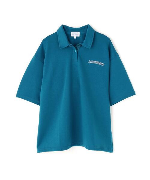 Jack Bunny!!(ジャックバニー)の「【Jack Bunny!!】T/Rダンボール五分袖ポロシャツ(ポロシャツ・レディース・グレー/ブルー/ネイビー・MEDIUM/LARGE/SMALL)」の14枚目の写真