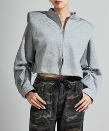 Stand Collar Double Zip Sweatshirt / スタンドネックダブルジップスウェット