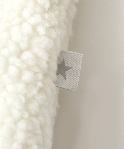 CONVERSE（コンバース）の「2025AW CONVERSE/コンバース シープボア ワンポイントロゴ 切替 フードジャケット（ブルゾン・レディース・アイボリー/ブラック/モカ/ピンク・M/L）」の19枚目の写真