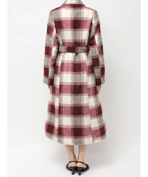 RESEXXY（リゼクシー）の「ミディレングスシャギーチェックコート（その他アウター・レディース・レッド/ブラウン・FREE）」の21枚目の写真