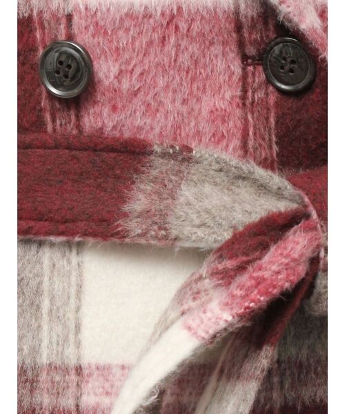 セール】ミディレングスシャギーチェックコート（その他アウター