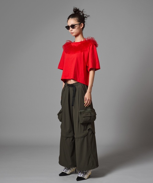 NON TOKYO(ノントーキョー)の「2WAY CARGO PANTS(カーゴパンツ・レディース・レッド/カーキ/ブラック・2/1)」の21枚目の写真