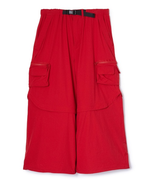 NON TOKYO(ノントーキョー)の「2WAY CARGO PANTS(カーゴパンツ・レディース・レッド/カーキ/ブラック・2/1)」の4枚目の写真