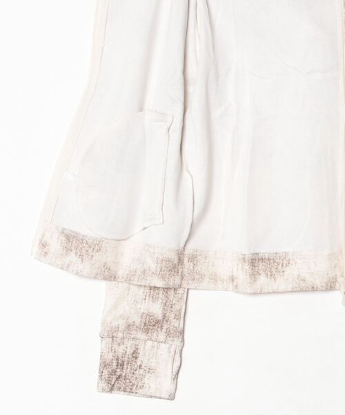 .KOM(ドットコム)の「A'GEM/9 × .kom 『.KOM/ドットケーオーエム』 Faux Shearling Collar Grunge Jacket/フェイクムートン襟付き グランジ加工ジャケット(ブルゾン・レディース・ベージュ/ブラック・FREE)」の18枚目の写真