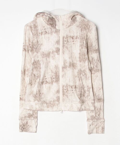 .KOM(ドットコム)の「A'GEM/9 × .kom 『.KOM/ドットケーオーエム』 Faux Shearling Collar Grunge Jacket/フェイクムートン襟付き グランジ加工ジャケット(ブルゾン・レディース・ベージュ/ブラック・FREE)」の20枚目の写真