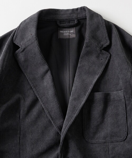 FREAK'S STORE（フリークスストア）の「SOLOTEX コーデュロイ 2Bジャケット セットアップ テーラードジャケット コーデュロイパンツ / CORD ソロテックス JKT＆PT ｾｯﾄｱｯﾌﾟ（セットアップ・メンズ・チャコールグレー/ブラック/ブラウン・SMALL/MEDIUM/LARGE）」の5枚目の写真