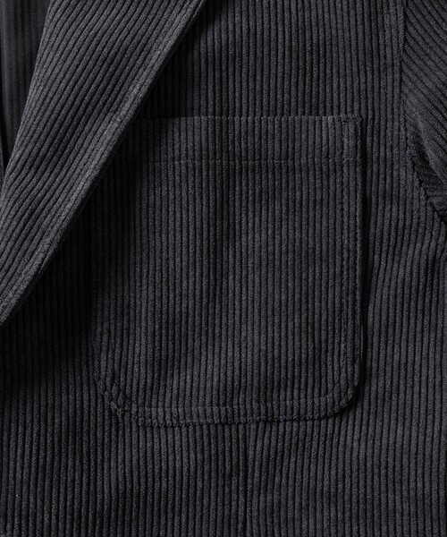 FREAK'S STORE（フリークスストア）の「SOLOTEX コーデュロイ 2Bジャケット セットアップ テーラードジャケット コーデュロイパンツ / CORD ソロテックス JKT＆PT ｾｯﾄｱｯﾌﾟ（セットアップ・メンズ・チャコールグレー/ブラック/ブラウン・SMALL/MEDIUM/LARGE）」の7枚目の写真