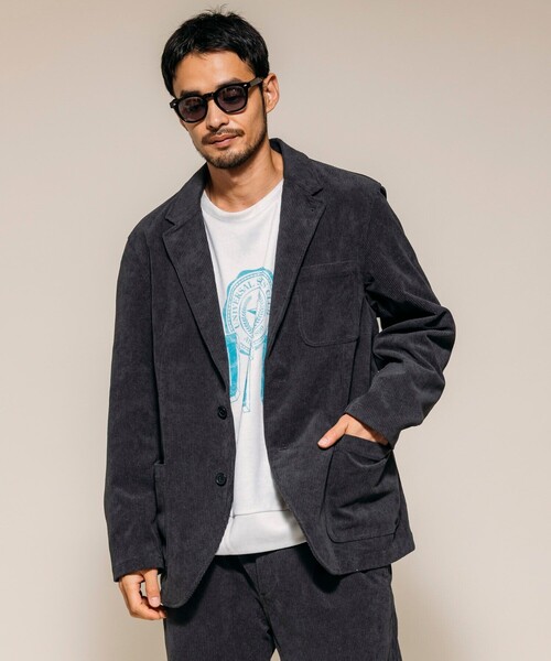 セール】SOLOTEX コーデュロイ 2Bジャケット セットアップ テーラード