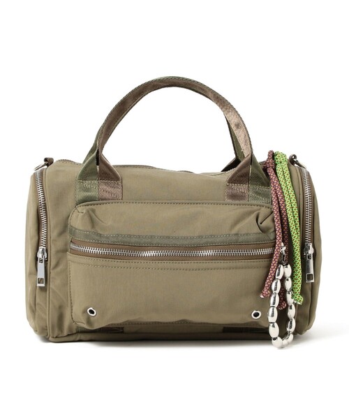 Ray BEAMS(レイビームス)の「CONTROL FREAK / ミリタリー チャーム ボストン バッグ(トートバッグ・レディース・カーキ/ブラック・ONE SIZE)」の7枚目の写真