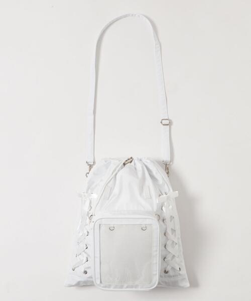 WEGO（ウィゴー）の「WEGO/きらふわぬい2WAY痛ナップサック（バックパック/リュック・レディース・グリーン系その他/ピンク/ホワイト/ライトパープル/サックスブルー/ブラック・FREE）」の8枚目の写真