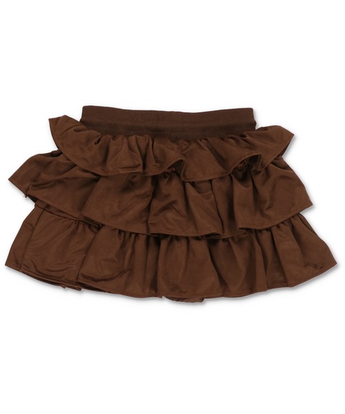 SPINNS（スピンズ）の「スエードフリルミニスカート/NEO森ガール/インナーパンツ付き（スカート・レディース・ブラック/ブラウン・ONESIZE）」の13枚目の写真