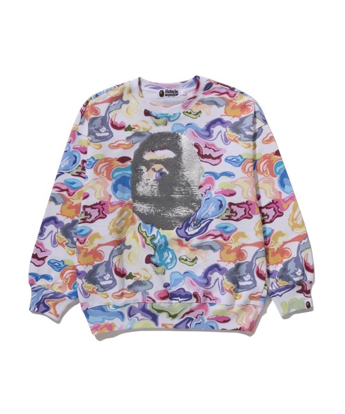 トップス A BATHING APE ART CAMO CREWNECK S A BATHING APE｜ART CAMO BY BATHING APE RELAXED FIT CREWNECK