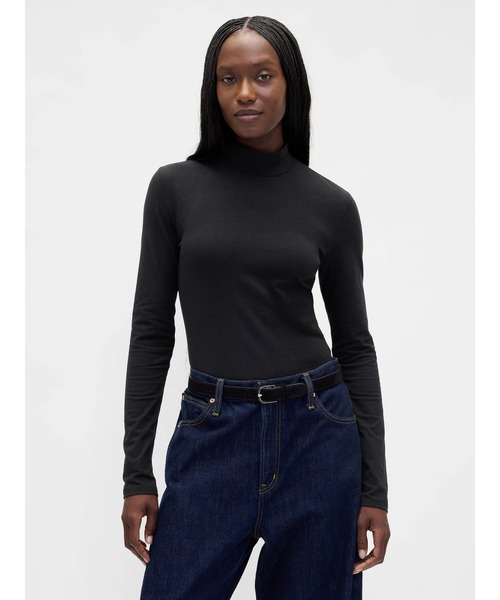 セール】クローズニット ジャージー モックネックTシャツ（Tシャツ