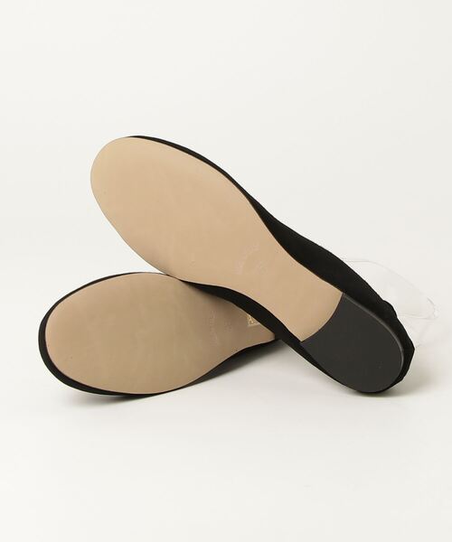 CORSO ROMA，9（コルソローマ）の「CORSO ROMA 9 OSAKA406 Suede flat ballet shoes コルソローマ オオサカ スエードフラット ベレーシューズ バレエシューズ（バレエシューズ・レディース・ブラック・37/38/39/36）」の7枚目の写真