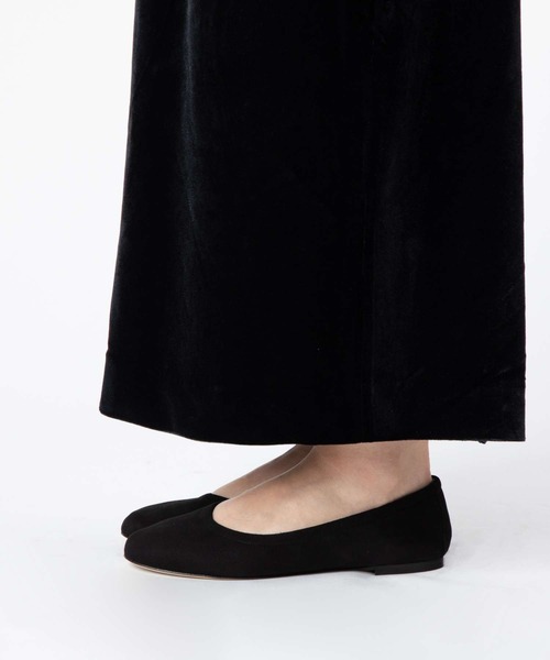 CORSO ROMA，9（コルソローマ）の「CORSO ROMA 9 OSAKA406 Suede flat ballet shoes コルソローマ オオサカ スエードフラット ベレーシューズ バレエシューズ（バレエシューズ・レディース・ブラック・37/38/39/36）」の15枚目の写真