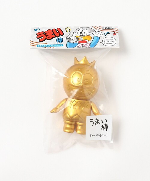 TOKYO CULTUART by BEAMS（トウキョウカルチャートバイビームス）の「Three Wax × Ken Kagami / うまい棒 うまえもん ソフビ（フィギュア・メンズ・シルバー/その他/ゴールド・ONE SIZE）」の9枚目の写真