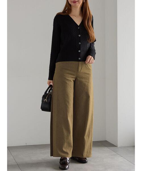 Te chichi（テチチ）の「サイドタックデザインパンツ《2025Autumn catalog vol.2 item》（その他パンツ・レディース・ブルー/キャメル・F）」の5枚目の写真