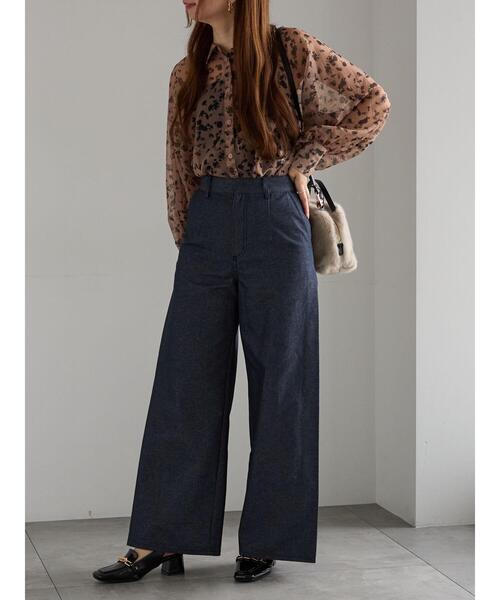 Te chichi（テチチ）の「サイドタックデザインパンツ《2025Autumn catalog vol.2 item》（その他パンツ・レディース・ブルー/キャメル・F）」の8枚目の写真