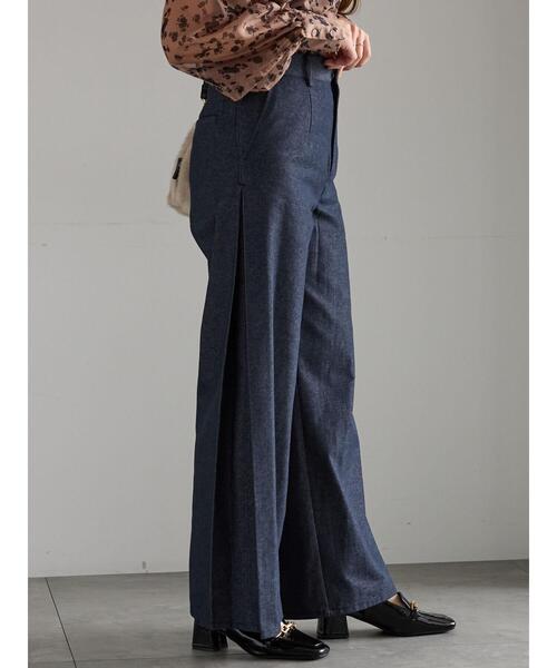 Te chichi（テチチ）の「サイドタックデザインパンツ《2025Autumn catalog vol.2 item》（その他パンツ・レディース・ブルー/キャメル・F）」の12枚目の写真