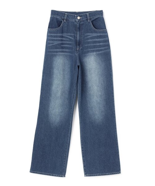 Mi-je(ミジェ)の「レースポケットデニムパンツ【韓国ファッション】(デニムパンツ・レディース・ライトブルー/ダークブルー・S/M)」の7枚目の写真