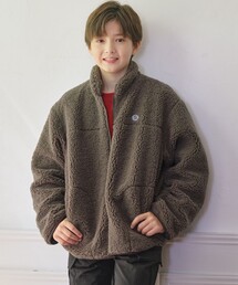 J.PRESS（ジェイプレス）の「【140-170cm】スタンドカラー ボア ブルゾン（ブルゾン）」