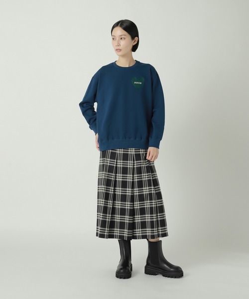 ZUCCa（ズッカ）の「(S)ハートロゴ スウェット / スウェット（スウェット・レディース・ダークグレー/グレー/ブルー・M size/XL）」の10枚目の写真