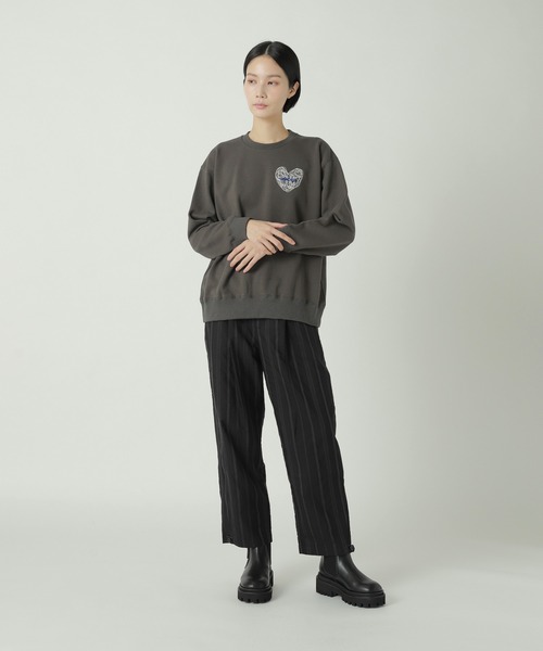 ZUCCa（ズッカ）の「(S)ハートロゴ スウェット / スウェット（スウェット・レディース・ダークグレー/グレー/ブルー・M size/XL）」の11枚目の写真